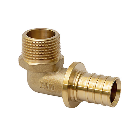 Угольник латунный для PEX труб 20-1/2'' под надвижную гильзу с наружной резьбой тяжелый MVI SF.532.0504 купить в Нижнем Новгороде | "Проконсим"